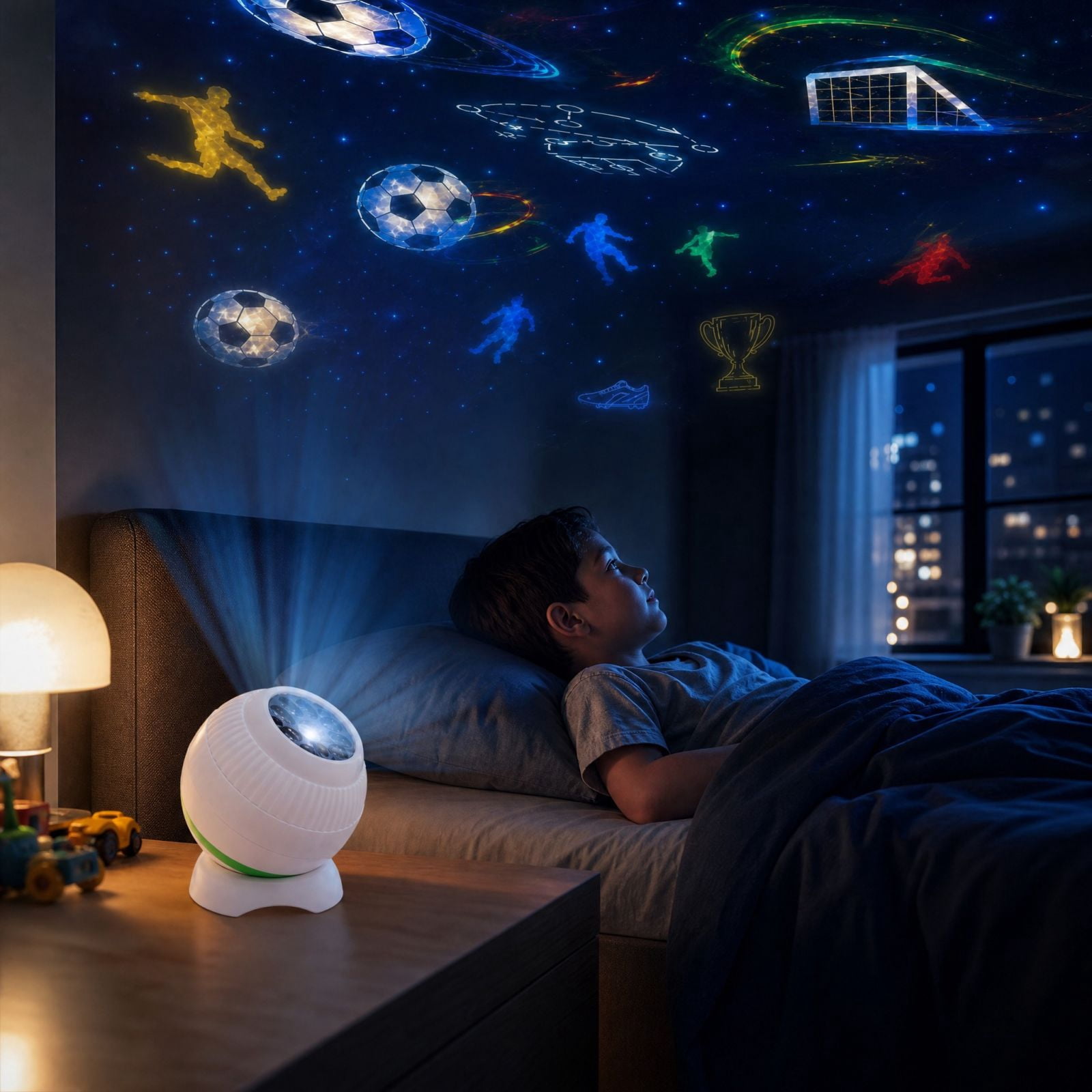 Dynamic 360 Degree Rotating Projection Lamp, Rotatable Pattern ...