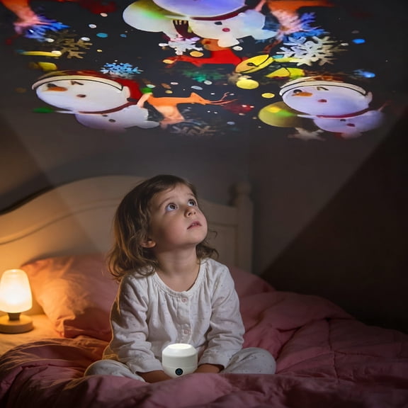 Dynamic 360° Rotating LED Projector Multi Angle Ocean Wave Night Light for Meditation Yoga Bedroom Relaxation Gift