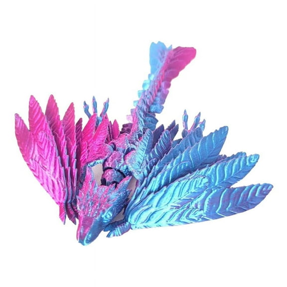 Dynamic 3D Printed Dragon Crystal Dragon for Adults 3D Printed Articulated Dragon,Laser