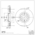 thumbnail image 1 of Dynamic 600-73036 DFC Brake Rotor Fits select: 2000-2009 AUDI A4, 2000-2002 AUDI S4, 1 of 2