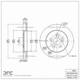 thumbnail image 1 of Dynamic 600-76083 DFC Brake Rotor Fits select: 2014-2019 TOYOTA COROLLA, 2010-2022 TOYOTA PRIUS, 1 of 2