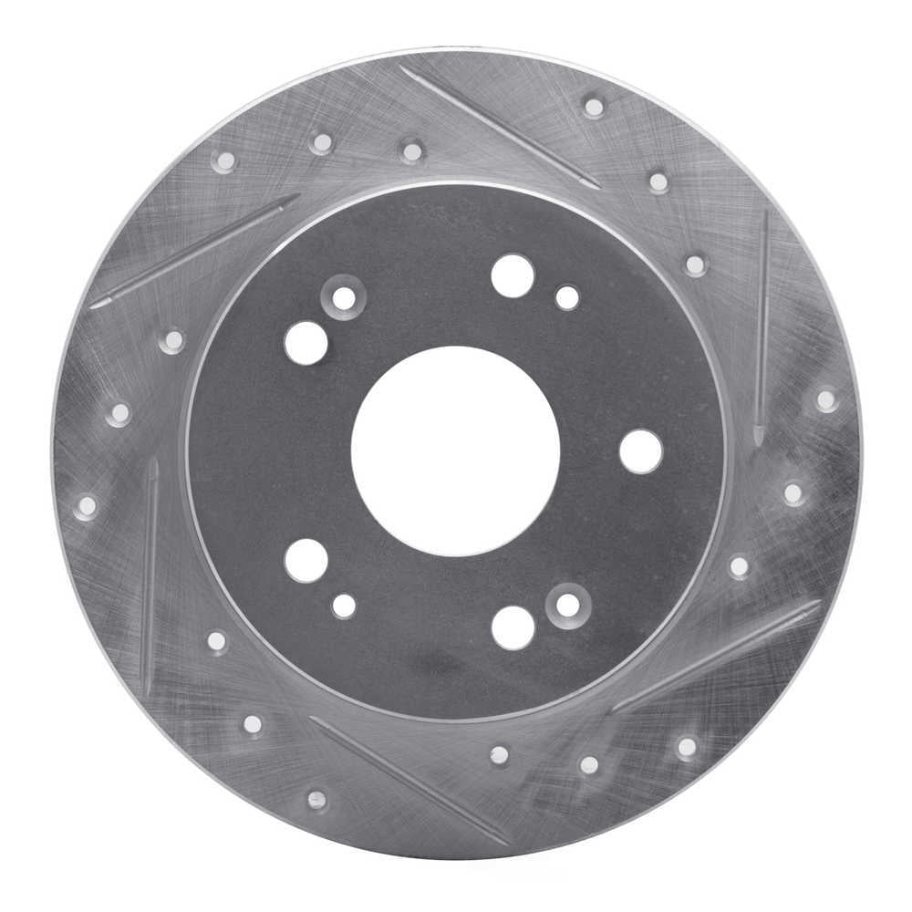 Dynamic Friction Company 631-59024R DFC Brake Rotor - Drilled And Slotted - Silver