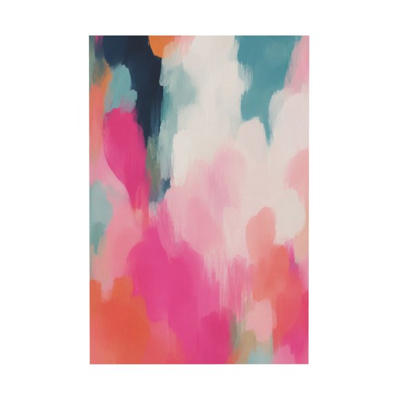 Dynamic Abstract Color Splash Multicolor Canvas Wall Art for Living Room Bedroom Office 12*18in
