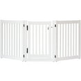 thumbnail image 1 of Dynamic Accents  32 in. Highlander Series Solid Wood Pet Gate, White - 3 Panel Walk Through, 1 of 2