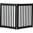 thumbnail image 1 of Dynamic Accents Highlander Series Solid Wood Pet Gate - 2 Panel - Black-Color:Black,Style:32" High - 2 Panel, 1 of 2