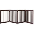 thumbnail image 1 of Dynamic Accents Highlander Series Solid Wood Pet Gate - 4 Panel - Mahogany-Color:Mahogany,Style:32" High - 4 Panel, 1 of 2