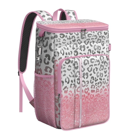 Dynamic Animal Print Cooler Backpack - 20L Insulated Soft Cooler for Camping, Hiking & Parties, High-Capacity & Portable
