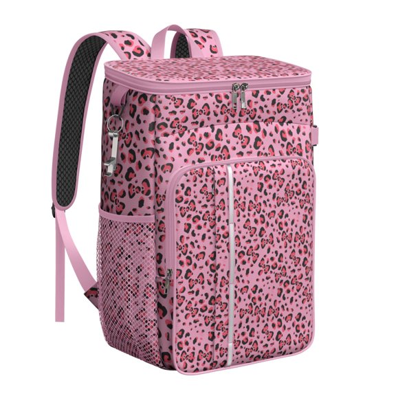 Dynamic Animal Print Cooler Backpack - 20L Insulated Soft Cooler for Camping, Hiking & Parties, High-Capacity & Portable