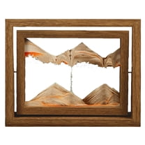 Dynamic Art Liquid Motion Picture - 3D Deep Sea Glass Display Flowing Sand Art for Desktop, Home Office Decoration, And Stress Relief, Mesmerizing Visual Relaxation Therapy Harlik