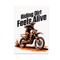 thumbnail image 1 of Dynamic Biking Wall Art - Dirt Bike Enthusiast - 13x19 Poster Print, 1 of 4