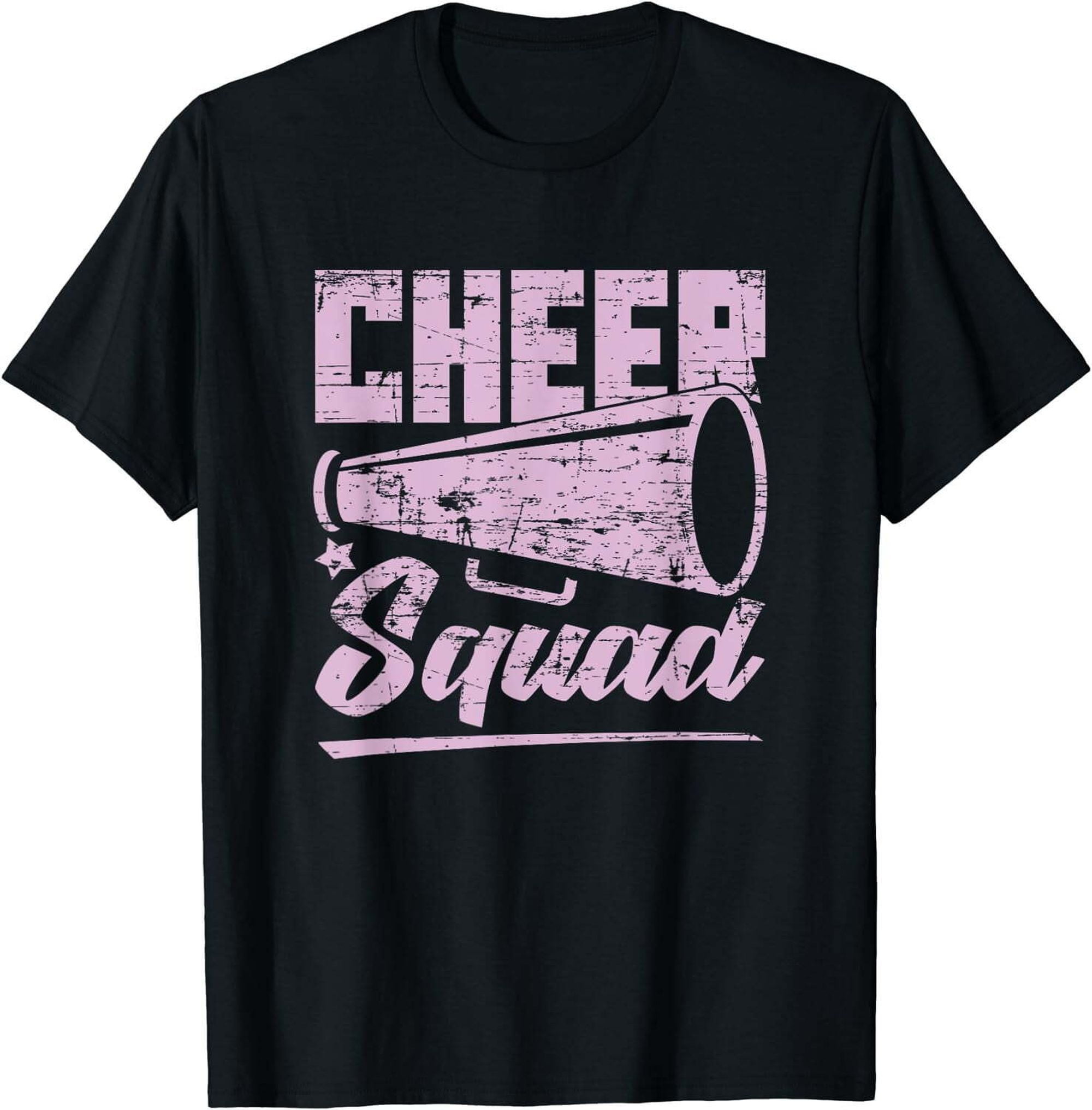 Dynamic Black Cheerleading Team TShirt for Cheerleaders and Cheer