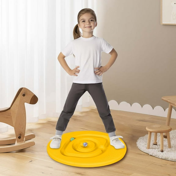 Dynamic Board with Maze Game for Kids Physical Training Core Strength Development Wobble Board for Indoor Outdoor Exercise
