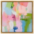 thumbnail image 1 of Dynamic Brushwork Canvas Modern Colorful Print by Art Remedy, Gold Frame, 24" x 24", 1 of 7