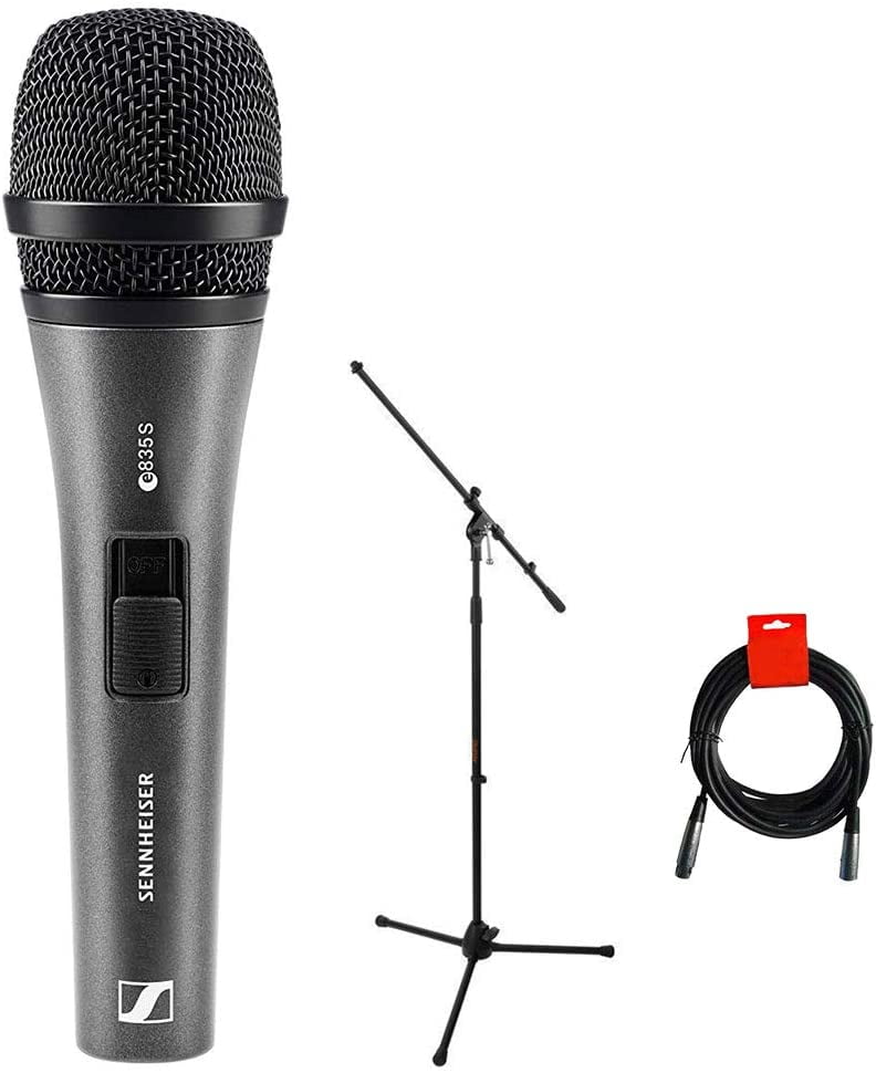 Dynamic Cardioid Vocal Microphone (on/off switch) with Tripod Mic Stand ...
