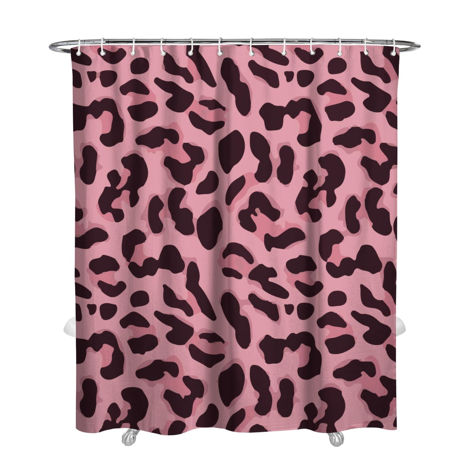 Dynamic Cheetah Shower Curtain, Waterproof Fabric Bathroom Curtain ...