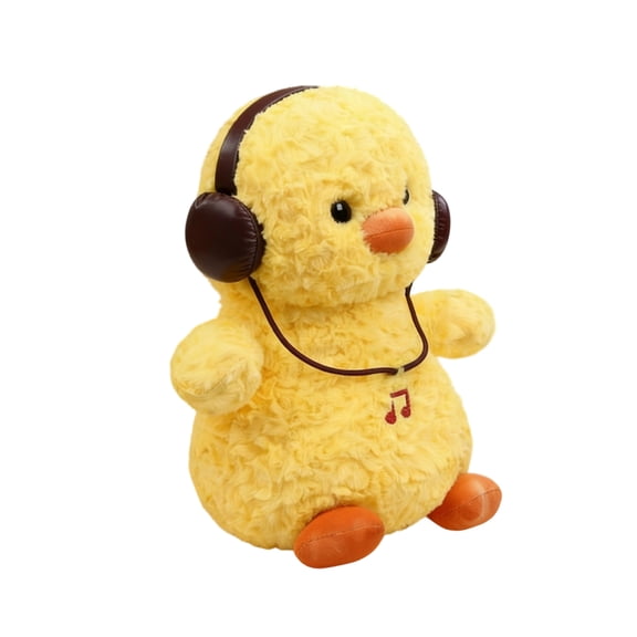 Dynamic Chicken Plush Toy, Interactive Moving Stuffed Animal for Holiday Gift, Soft Cuddly Animated Toy for Birthday and Home Companionship