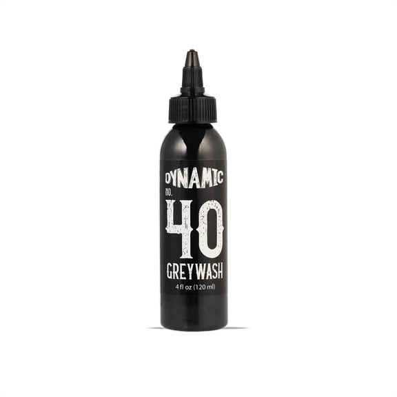 Dynamic Color Tattoo Ink - Permanent Tattooing Inks Four Ounce Bottle - Greywash #40 4oz