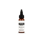 Dynamic Color Tattoo Ink - Permanent Tattooing Inks One Ounce Bottle - Light Brown 1oz