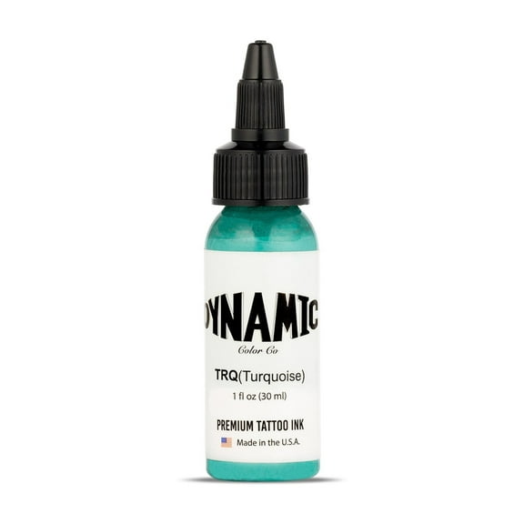 Dynamic Color Tattoo Ink - Permanent Tattooing Inks One Ounce Bottle - Turquoise 1oz