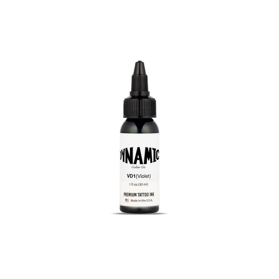 Dynamic Color Tattoo Ink - Permanent Tattooing Inks One Ounce Bottle - Violet 1oz