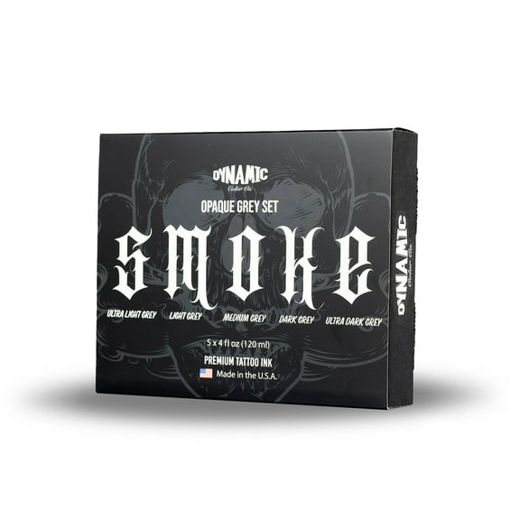 Dynamic Color Tattoo Ink - Permanent Tattooing Inks - SMOKE Ink Set - 4oz