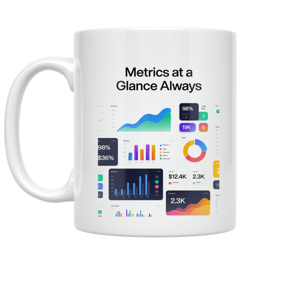 Dynamic Dashboard Design - Data Visualization Enthusiast - 11 oz Ceramic Coffee Mug