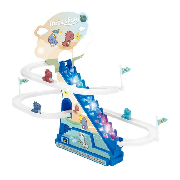Dinosaur Adventure Automatic Stair Climbing Track Set Interactive Roller Toy for Kids Educational Puzzle Game Stimulates Imagination and Motor Skills