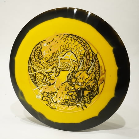 Dynamic Discs Dragon Orbit Captain Disc Golf Distance Driver, Pick Your Disc 173g Gold w/ Black Rim