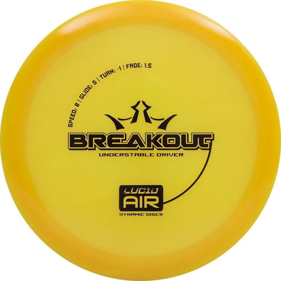 Dynamic Discs Lucid AIR Breakout Fairway Driver Golf Disc [Colors may vary]
