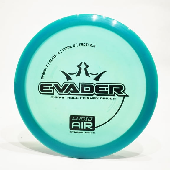 Dynamic Discs Lucid Air Evader Disc Golf Fairway Driver, Pick Color/Weight [Stamp & Exact Color May Vary] Blue 150-154g