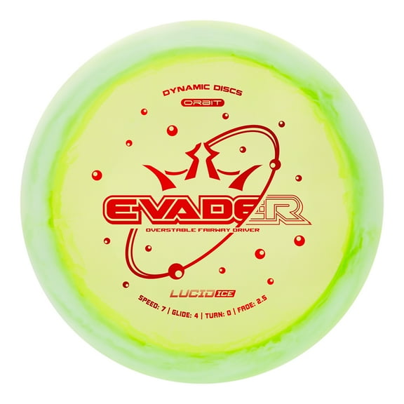 Dynamic Discs Lucid Ice Orbit Evader disc Golf Driver-Yellow