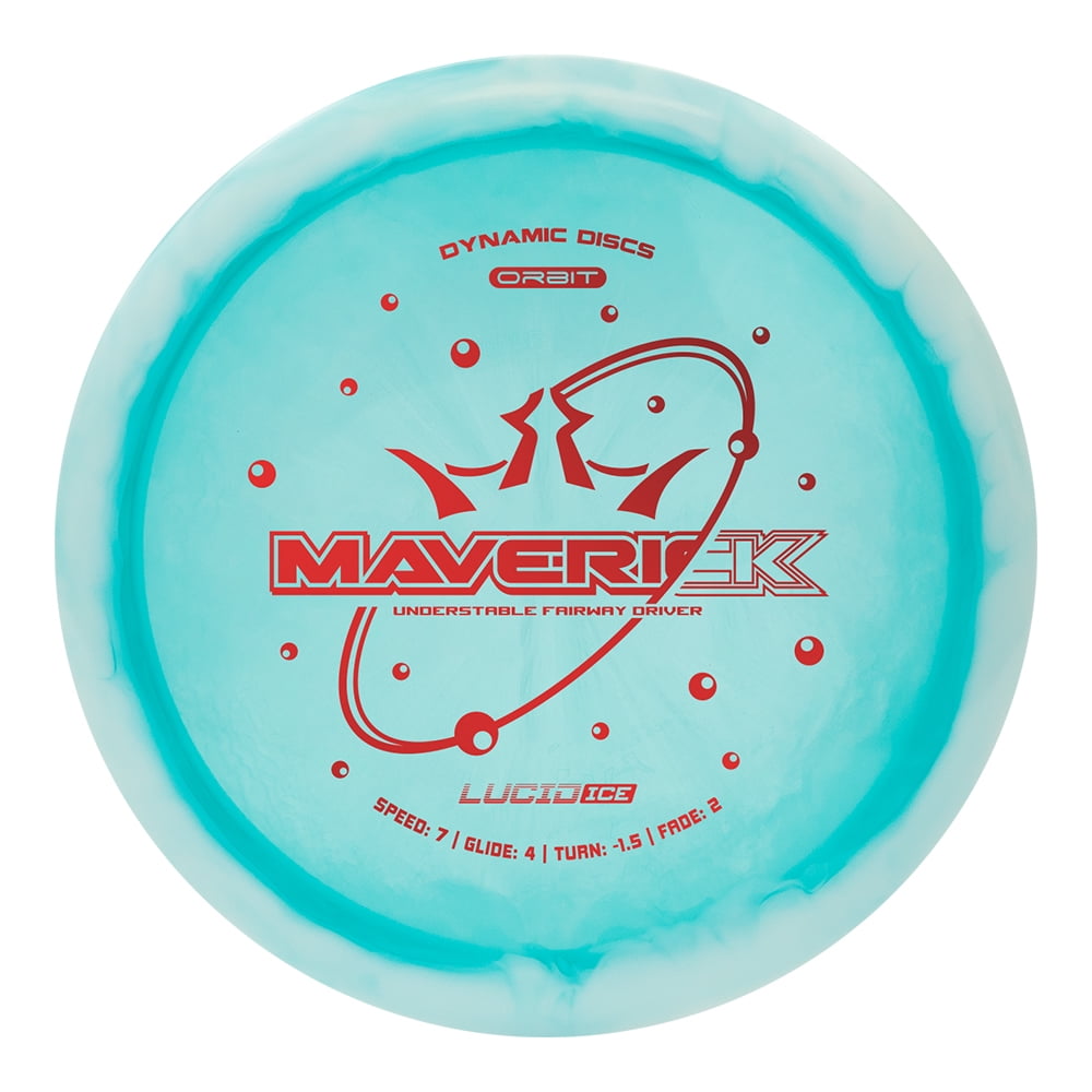 Dynamic Discs Lucid Ice Orbit Maverick Disc Golf Driver Driver-Turquoise