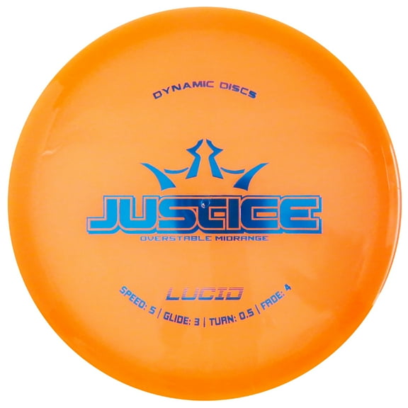 Dynamic Discs Lucid Justice 170-172g Midrange Golf Disc [Colors may vary] - 170-172g