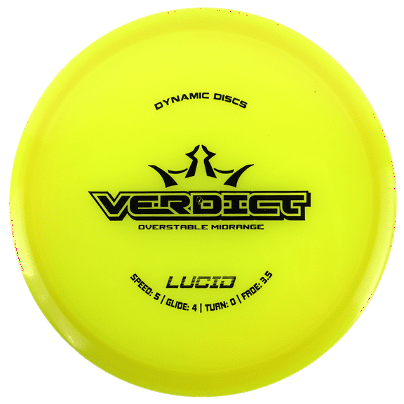 Dynamic Discs Lucid Verdict Midrange Golf Disc [Colors may vary]