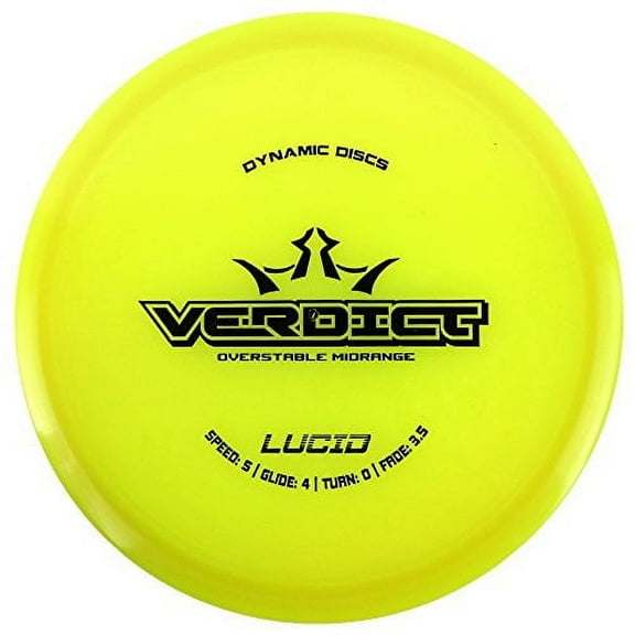 Dynamic Discs Lucid Verdict Midrange Golf Disc [Colors May Vary] - 177-180g