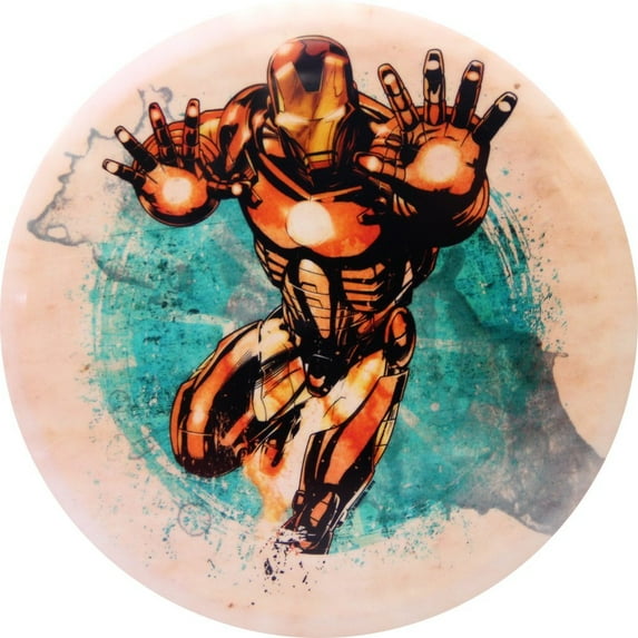 Dynamic Discs Marvel Avengers DyeMax Mini Fuzion Judge Disc Golf Mini Marker Disc - Splatter Series Iron Man…
