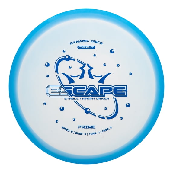 Dynamic Discs Prime Orbit Escape Plastic Disc Golf Fairway Driver - Blue