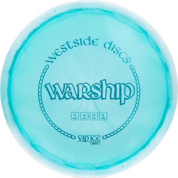 Dynamic Discs Westside VIP Ice Orbit Warship Midrange Golf Disc - Colors Will Vary