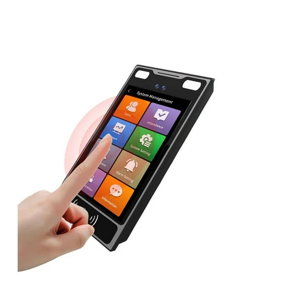 Dynamic Face Recognition Access Control System RFID Card Biometric Attendance Machine Full View HD Screen