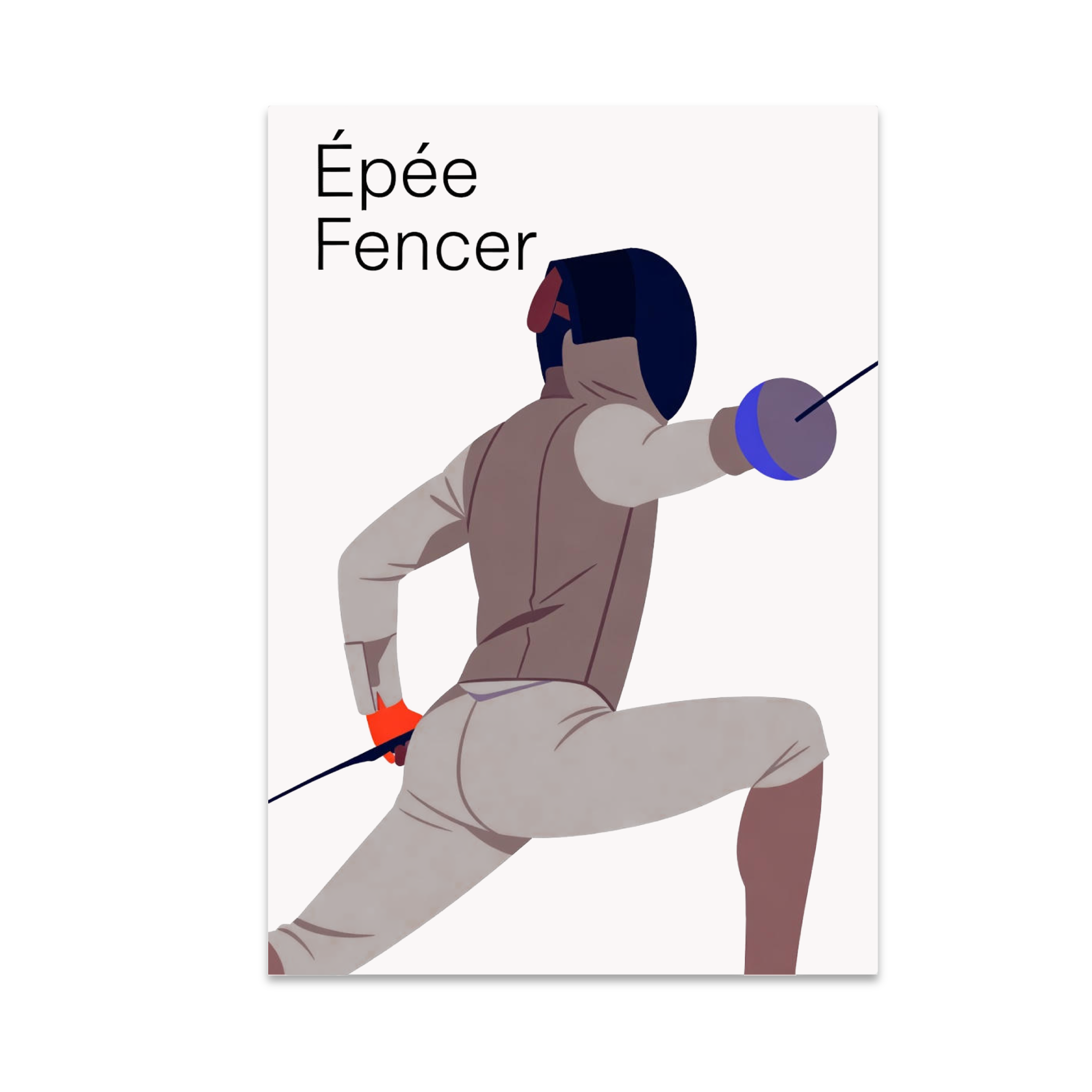 Fancing Poster Dynamic Fencing Wall Art - Fencing Enthusiast - 13x19 Poster Print ...