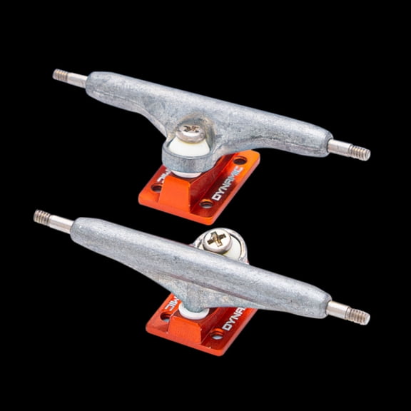 Dynamic Fingerboard Trucks - 32mm Raw and Orange