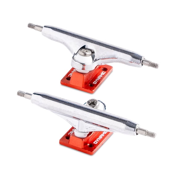 Dynamic Fingerboard Trucks - 36mm Chrome and Orange