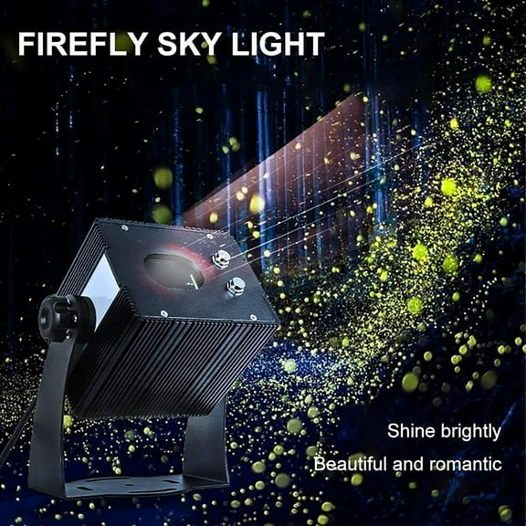 Dynamic Firefly Projector Lamp, Firefly Projector Lamp, LED Landscape Light with Effect Button Settings and Base Fixed, for Xmas Party Celebrations