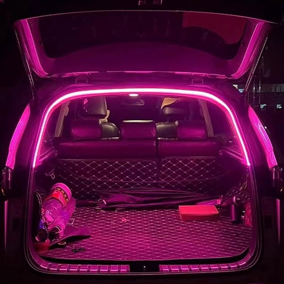 Dynamic Flowing Car Trunk Light Strip, 2025 New Trunk Cargo Ambient Lighting, Led Strip Lights for Interior Illumination Decorations, Invisible Installation