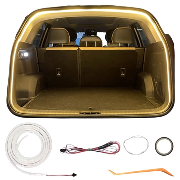 Dynamic Flowing Car Trunk Light Strip, 6.56FT/13.12FT Fluid Led Strip Cars Trunk Area Illumination with Auto ON/OFF Sensor for Car Cargo Area or Interior Decoration