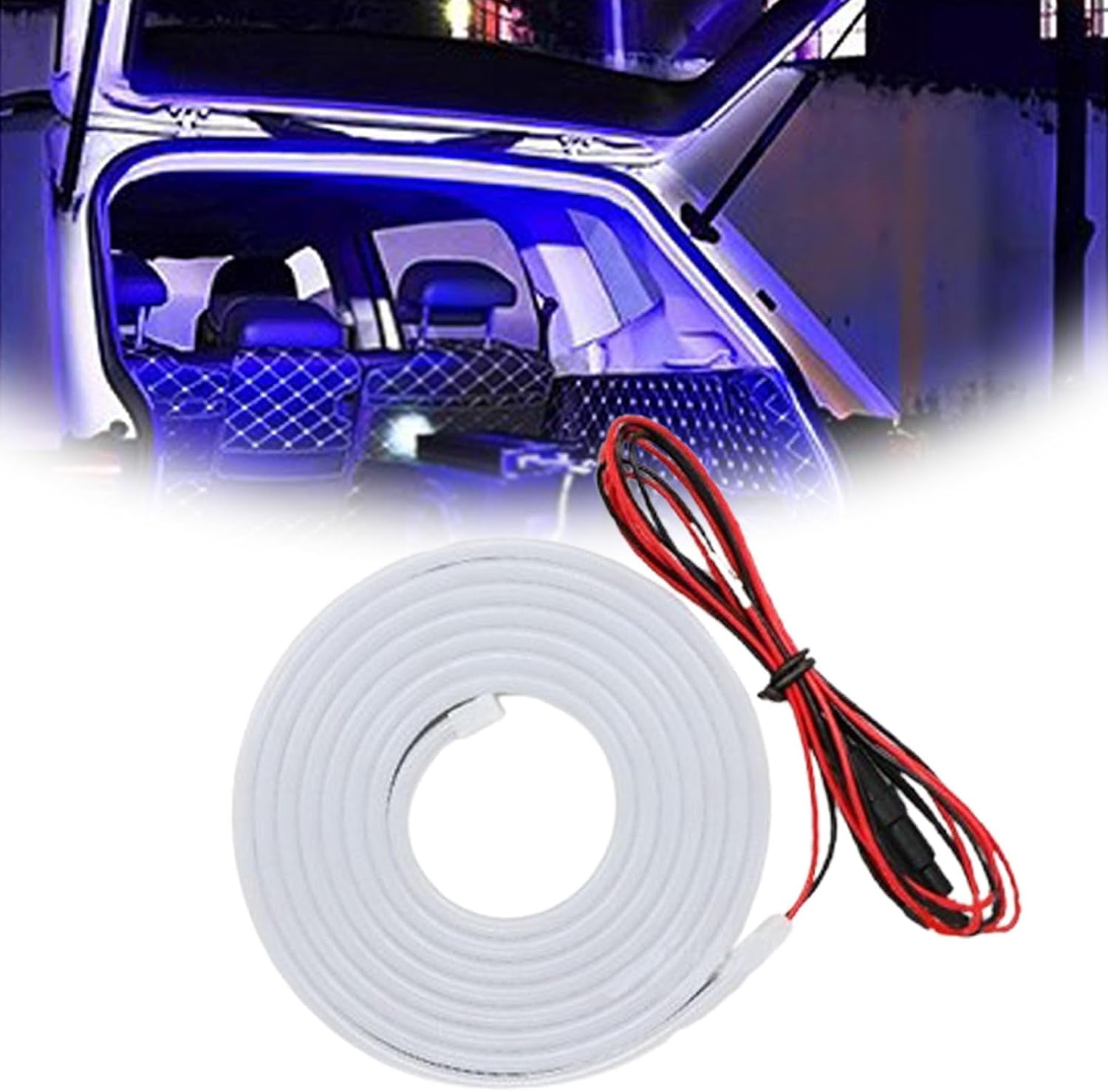 KQWVZ 4m Kofferraum LED Lichtstreifen - Automatische Beleuchtung Mit Sensor