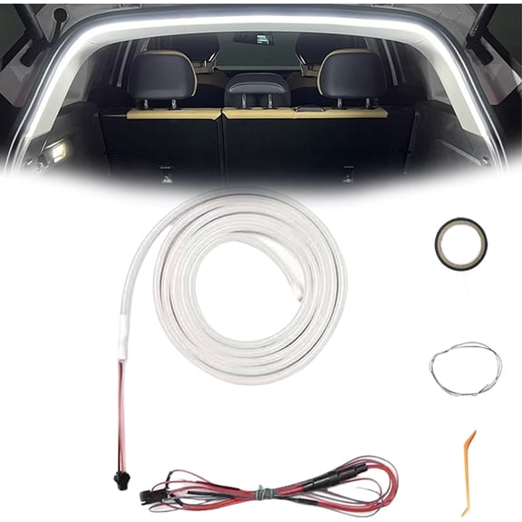 Dynamic Flowing Car Trunk Light Strip, Trunk Led Light Strip,Led Strip Lights for Car Trunk Cargo Area or Interior Illumination Decoration (Warm,Full Circle 4 m/157 in)
