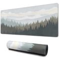 thumbnail image 1 of Dynamic Forest-Themed XL Mouse Mat - Extra Large Desk Pad, Non-Slip Base, Stitched Edges for Long-term Use - 31.5 x 11.8 inches, 1 of 7
