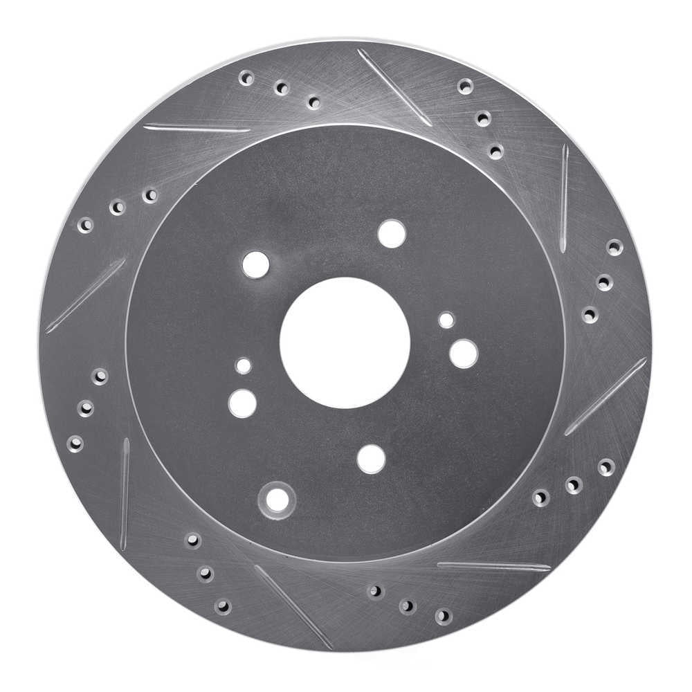 Dynamic Friction Company 631-01015R DFC Brake Rotor - Drilled And Slotted - Silver