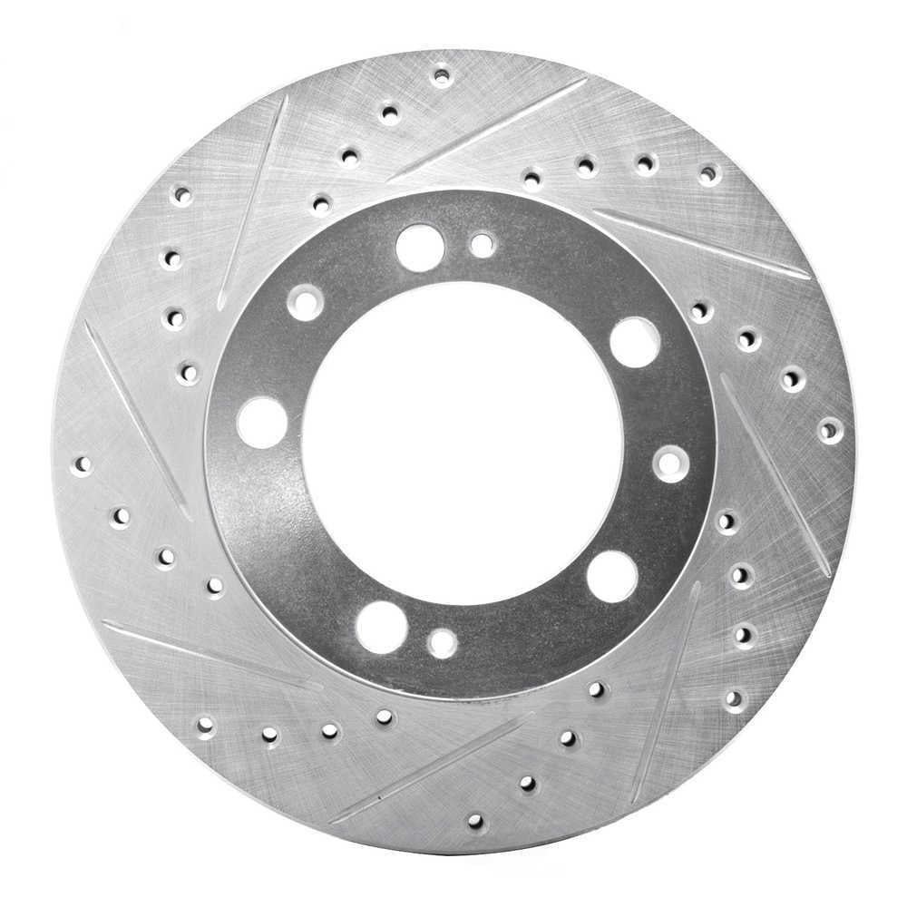 Dynamic Friction Company 631-02022L DFC Brake Rotor - Drilled And Slotted - Silver